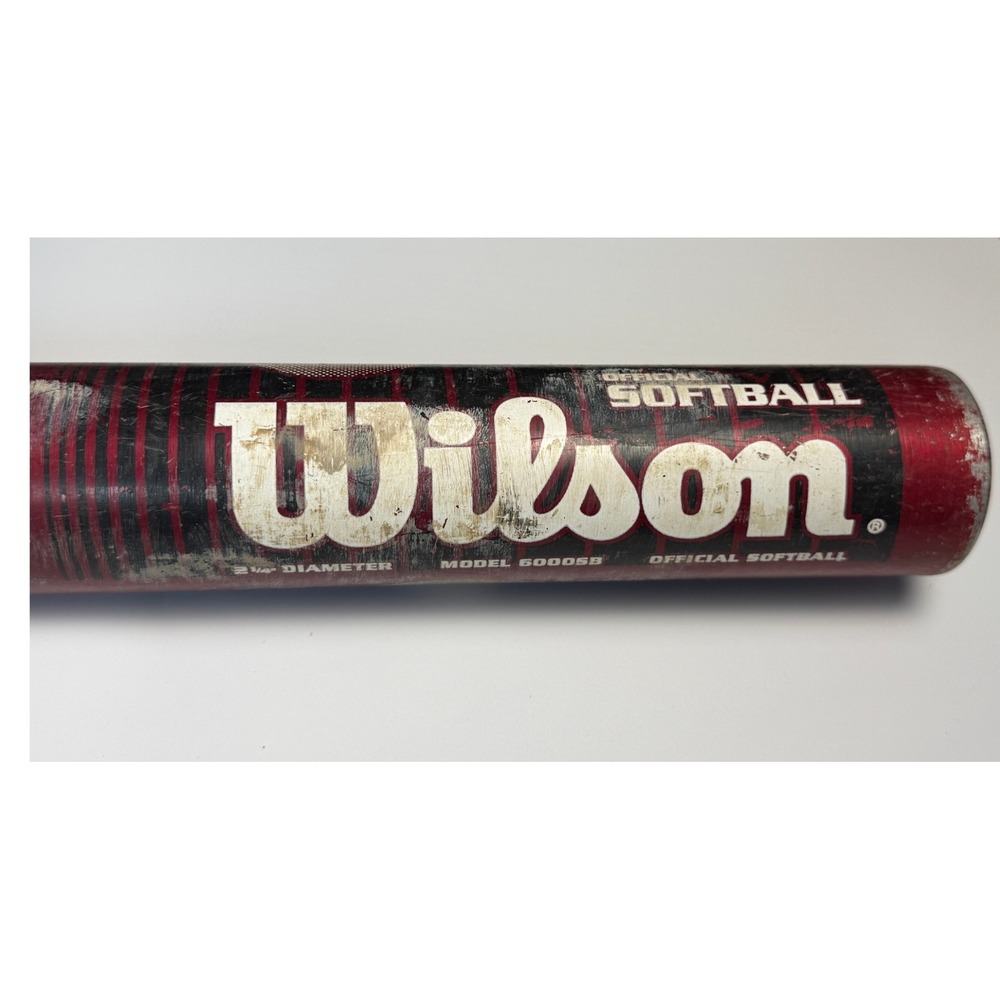 Wilson Official Softball Bat Model 6000SB-Maroon Black, 2 1/4 Barrel, BPF 1.20